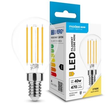LED-lamp Filament Globe Mini G45 4W E14 360° 2700K (470 lumen)