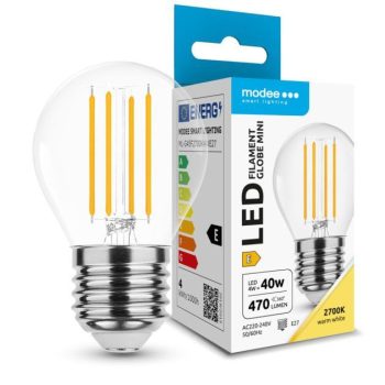 LED-lamp Filament Globe Mini G45 4W E27 360° 2700K (470 lumen)