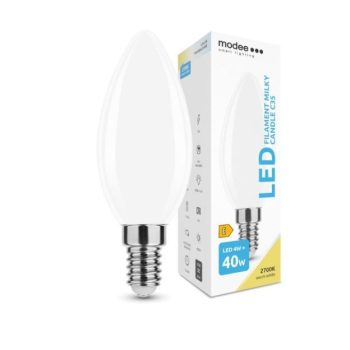 LED-lamp Filament Milky Candle C35 4W E14 360° 2700K (470 lumen)