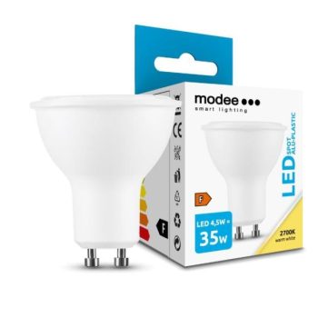 LED-lamp Spot Alu-Plastic 4,5W GU10 110° 2700K (400 lumen)