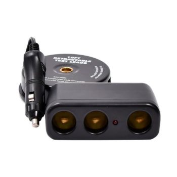 Sigaretisüütaja pesa jagaja automaatse kerijaga 12/24V 3m