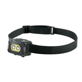 LED-pealamp Technik H25, 600lm, IP44, punase valgusega, USB-laetav
