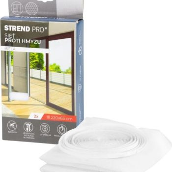 Putukavõrk aknale/uksele STRENDPRO 220x65cm + takjateip, valge, 2tk/pakendis