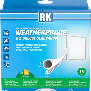 Aknatihend/soonetihend RK TPE O-profiil valge 8mm 10m