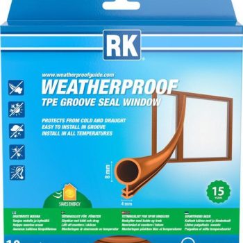 Aknatihend/soonetihend RK TPE O-profiil pruun 8mm 10m