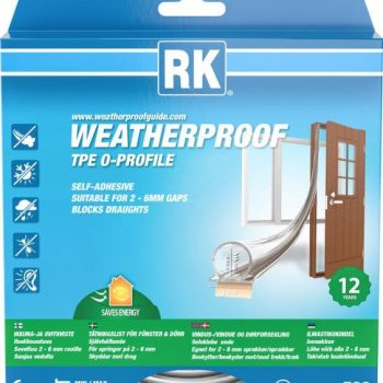 Akna- ja uksetihend RK Weatherproof TPE Omega-profiil läbipaistev 6mm 6m