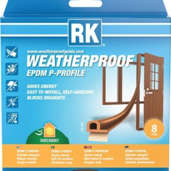 Akna- ja uksetihend RK EPDM MEDIUM P-profiil pruun 6m