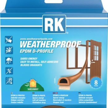 Akna- ja uksetihend RK EPDM LARGE D-profiil pruun 25m