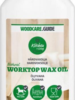 Õlivaha puitpindadele WOODCARE GUIDE Natural Worktop Wax Oil 250ml must