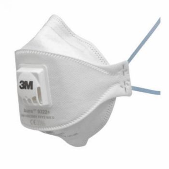 Tolmurespiraator klapiga 3M Aura 9322+ FFP2