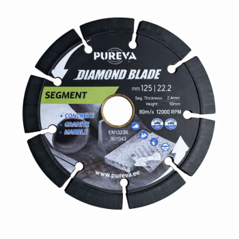 Teemantketas PUREVA TOOLS 125x22,2mm SEGMENT
