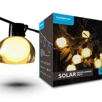 LED-valguskett Modee Solar DS013 päikesepaneeliga 8LED 4,4m 2700K