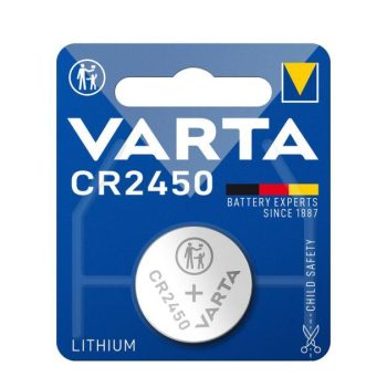Patarei Varta Lithium Coin CR2450, 3V 1tk/pakendis