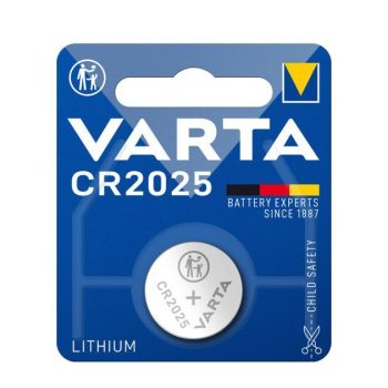 Patarei Varta Lithium Coin CR2025, 3V 1tk/pakendis
