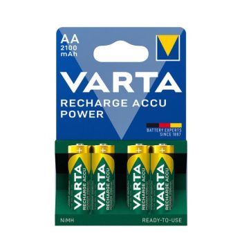 Akupatarei Varta Rechargeable Power NiMH AA/R06 2100mAh 4tk/pakendis
