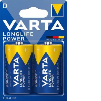 Patarei Varta Longlife Power LR20 D 1,5V, 2tk/pakendis