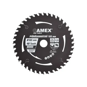 Saeketas CAMEX 165/40T/20mm/1,6mm akuketassaele
