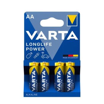 Patarei Varta Longlife Power LR06/AA 1,5V, 4tk/pakendis