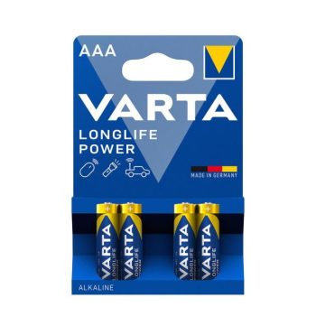 Patarei Varta Longlife Power LR03/AAA 1,5V, 4tk/pakendis