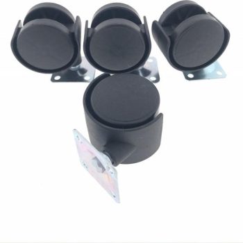 Mööblirattad BENSON 40mm 360° 4tk/pakendis, mustad