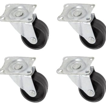 Mööblirattad BENSON 40mm 4tk/pakendis, mustad