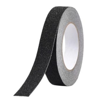 Libisemisvastane teip 25mm x 10m, must