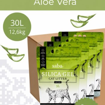 SABA Aloe Vera lõhnaline silikageelist kassiliiv 30L