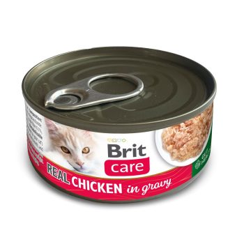 Brit Care Real Chicken in gravy konserv kassidele 80g