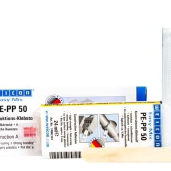 Akrüülliim plastidele WEICON 24ml PE-PP 50 Easy-Mix 2-komponentne värvitu