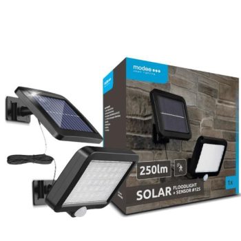 LED-prožektor MODEE SOLAR WS125 päikesepaneeli, liikumisanduri ja akuga 1200 mAh