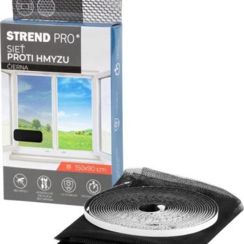 Putukavõrk aknale STRENDPRO 150X90cm + takjateip, must