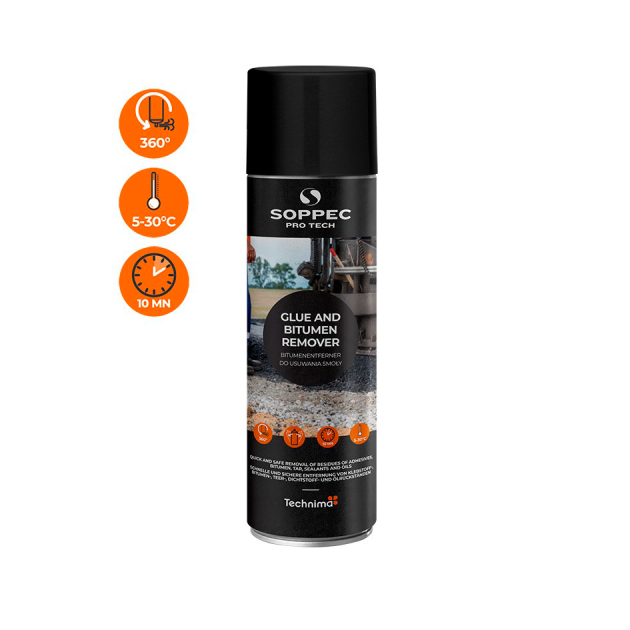 Liimi ja bituumeni eemaldaja Soppec GLUE AND BITUMEN REMOVER 500ml
